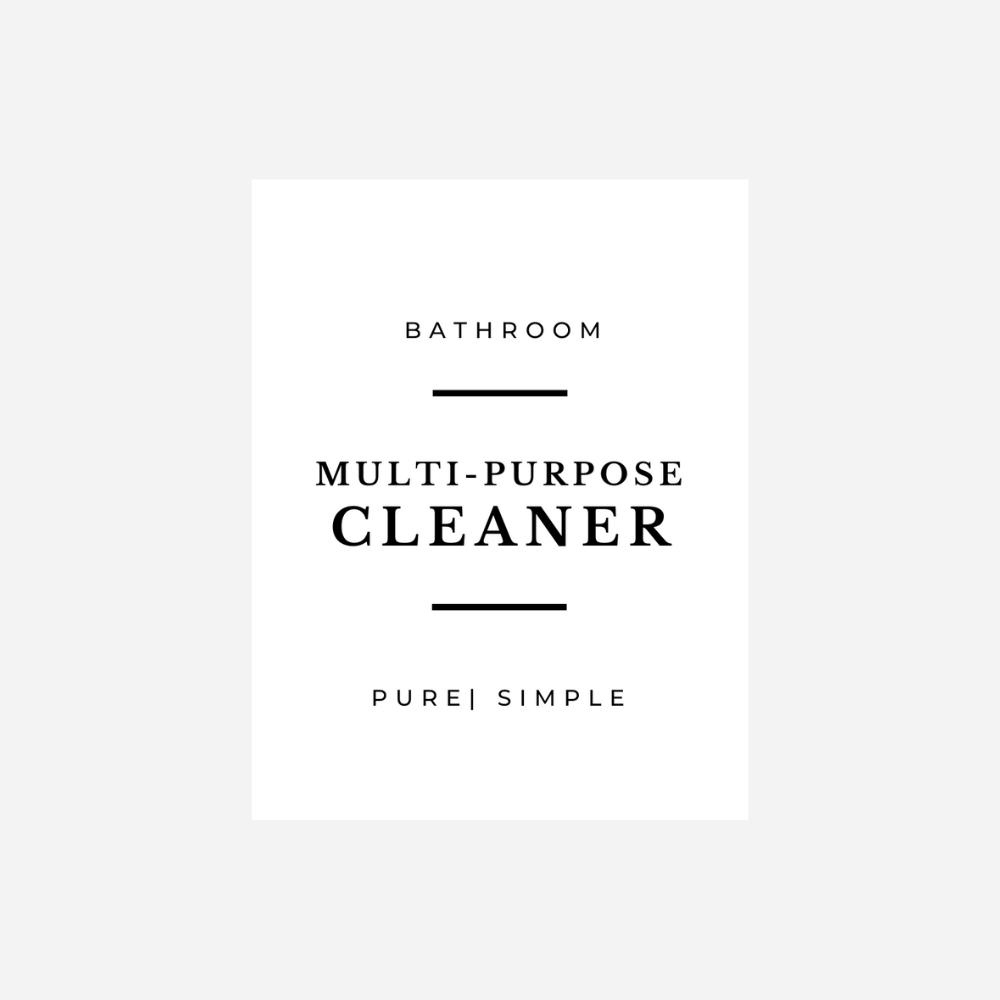'Multi-Purpose Cleaner' Label