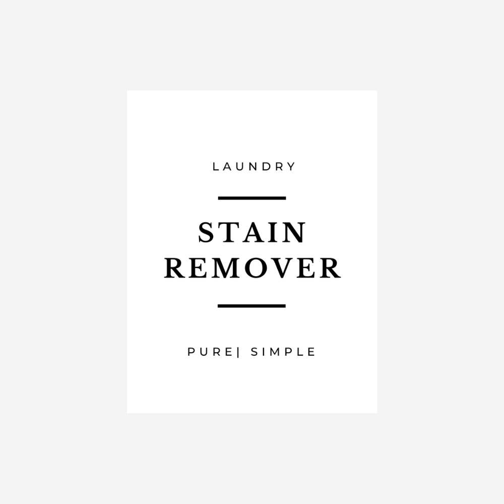 'Stain Remover' Label