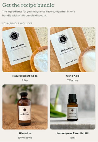 Bathroom Fizzers Recipe Bundle
