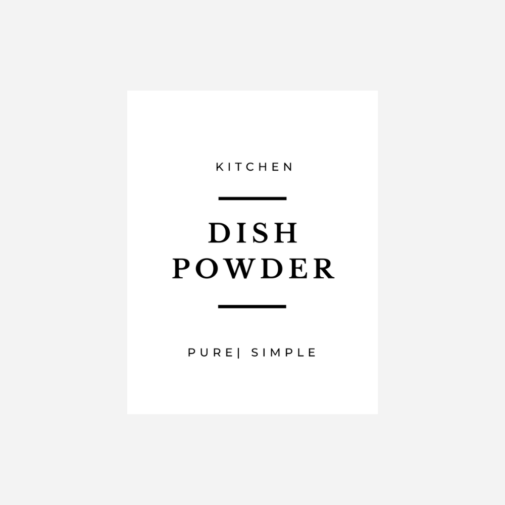 'Dish Powder' Label