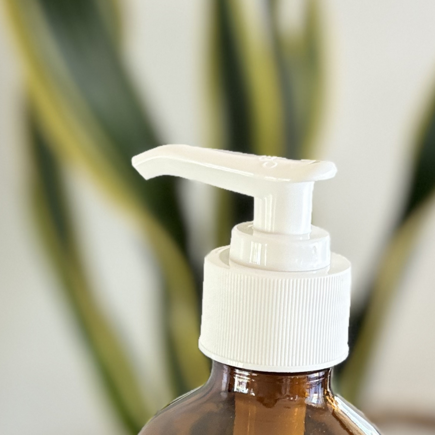 250ml Soap/Lotion Pump Bottle - Amber Glass