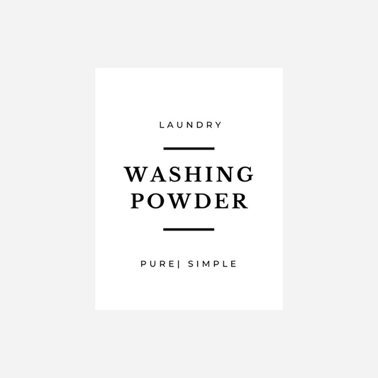 'Washing Powder' Label