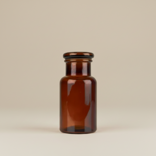250ml amber apothecary jar