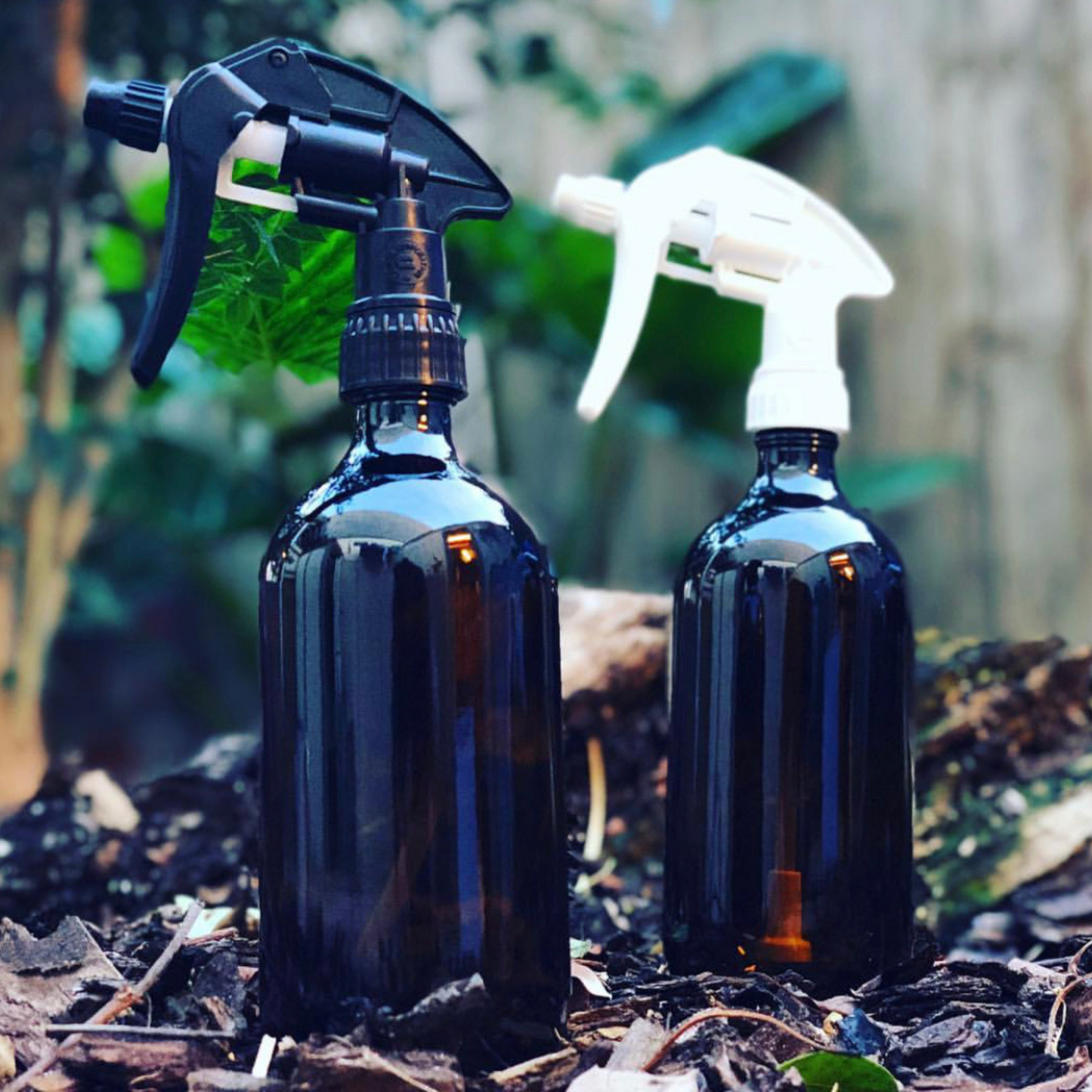 500ml Spray Bottle with Industrial Trigger - Amber Glass