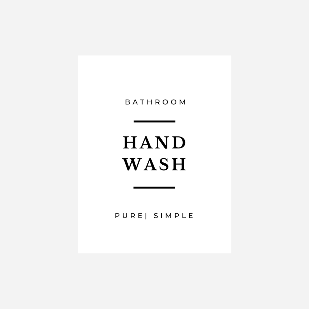 Bathroom Labels