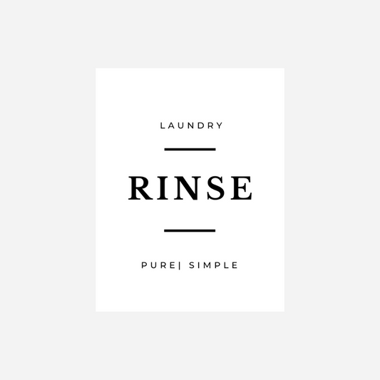 Laundry 'Rinse' Label