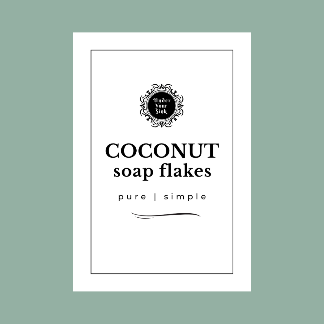 'Coconut Soap Flakes' Label