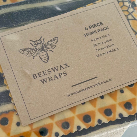 4 Piece Beeswax Wraps Set