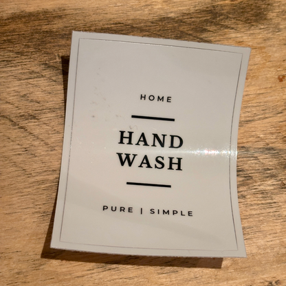 Pump Bottle Labels