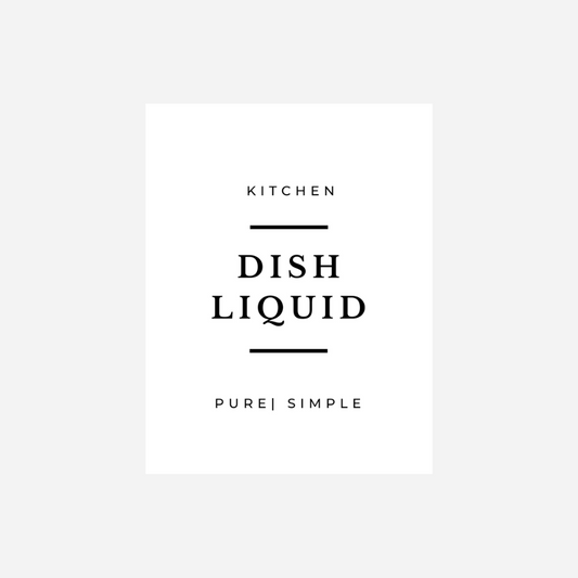 'Dish Liquid' Label