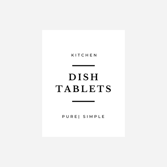'Dish Tablets' Label