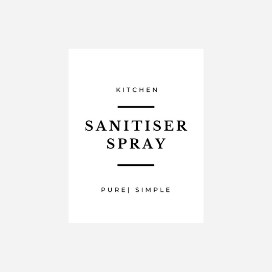 'Sanitiser Spray' Label