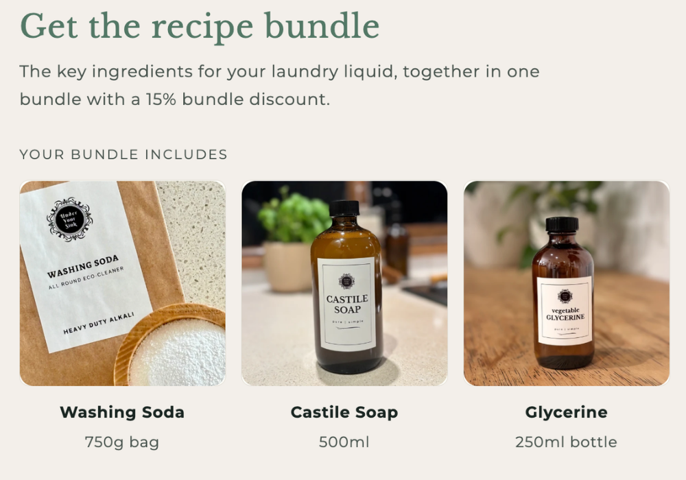 Laundry Liquid Recipe Bundle
