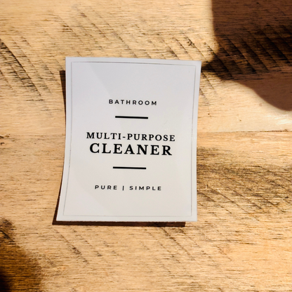 Spray Bottle Labels