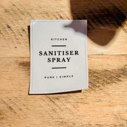 Spray Bottle Labels