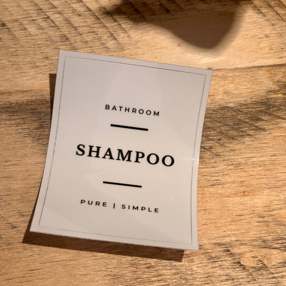 Pump Bottle Labels