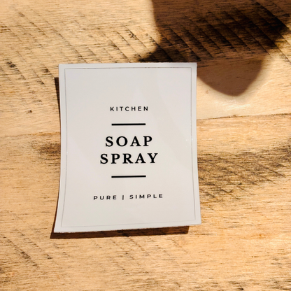 Spray Bottle Labels