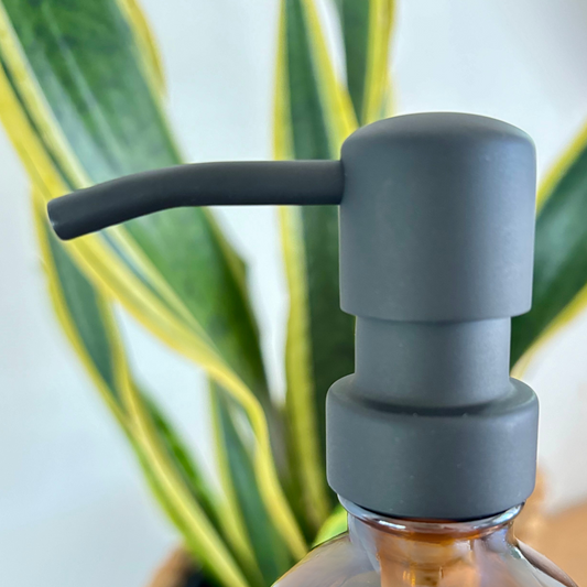500ml Pump Bottle - Black Stainless Pump