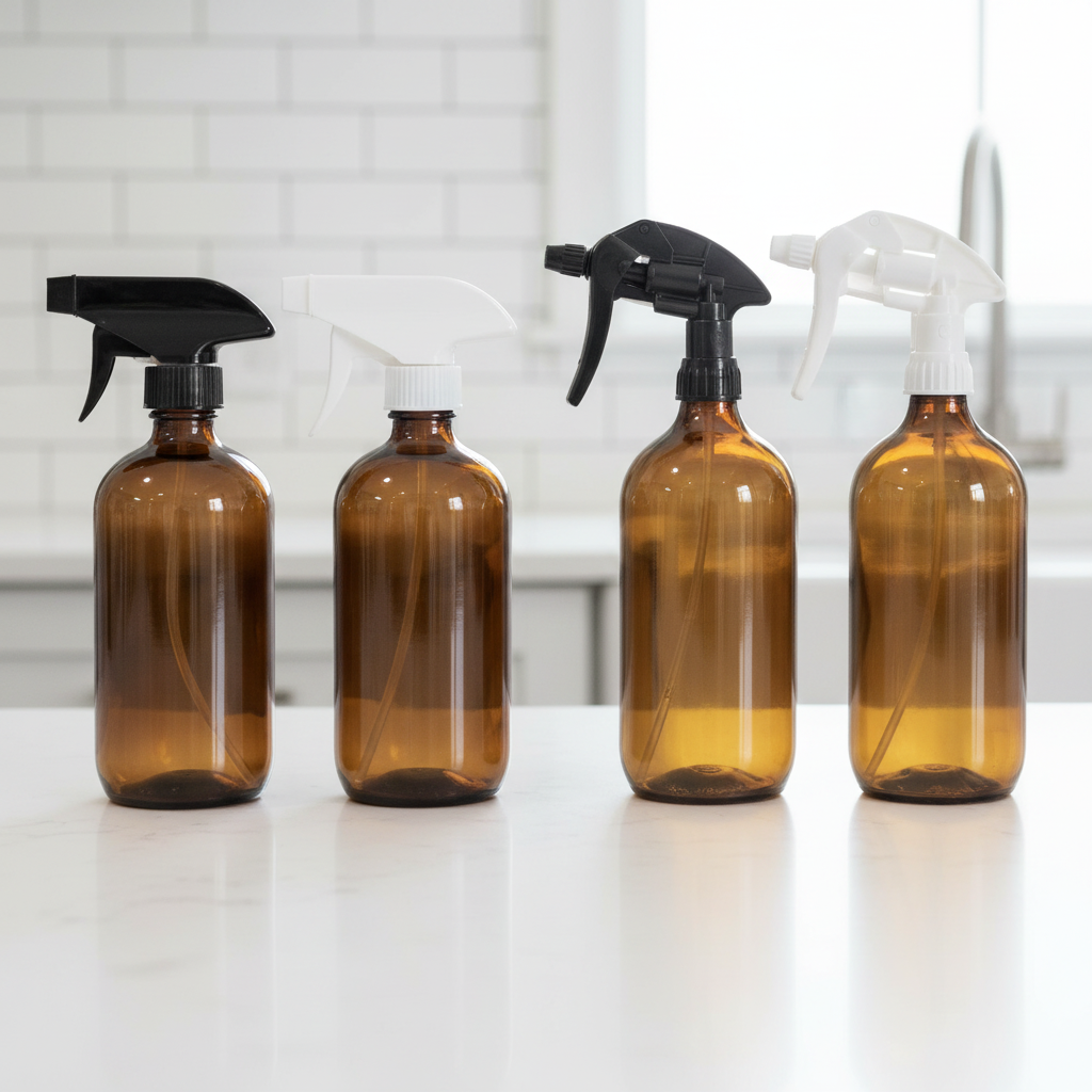 500ml Trigger Spray Bottle - Amber Glass