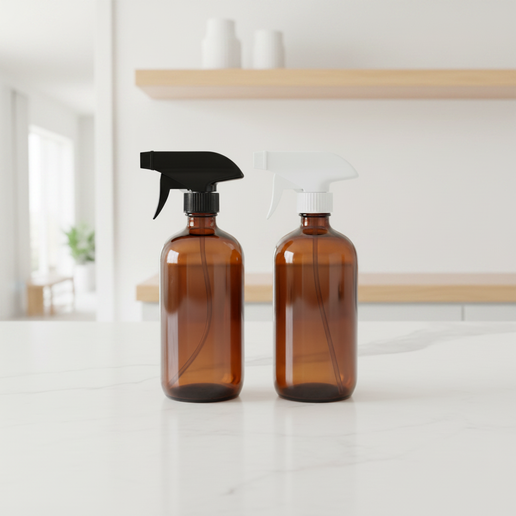 250ml Trigger Spray Bottle - Amber Glass
