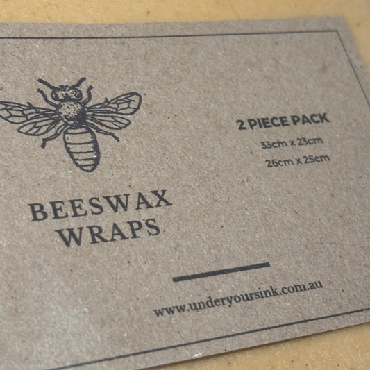 2 Piece Pack - Beeswax Wraps