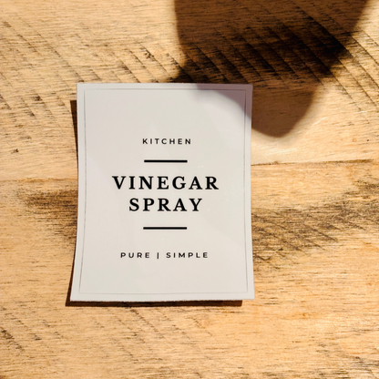 Spray Bottle Labels