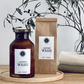 Handmade laundry washing powder for sale in stylish amber glass jar or eco paper bag for natural zero waste cleaning