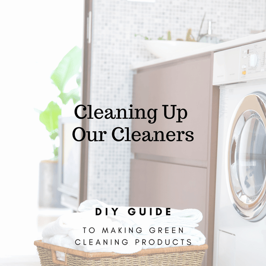 front cover of a book called cleaning up a cleaners which is a DIY guide to making green cleaning products